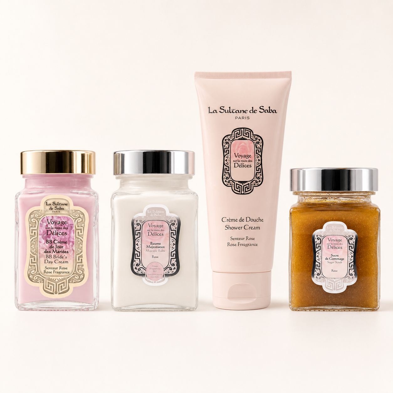 La Sultane de Saba Rose Ritual Beauty Bundle – 4-Piece Set