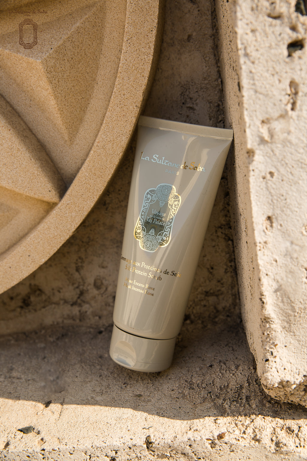 Silk Protein Scrub - Musk Incense Rose – Journey to the Taj Palace
