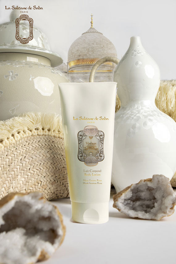Journey to The Route of Taj Palace: Perfume + Shower Cream + Body Lotion (Musk Incense Rose) + FREE Beauty Oil