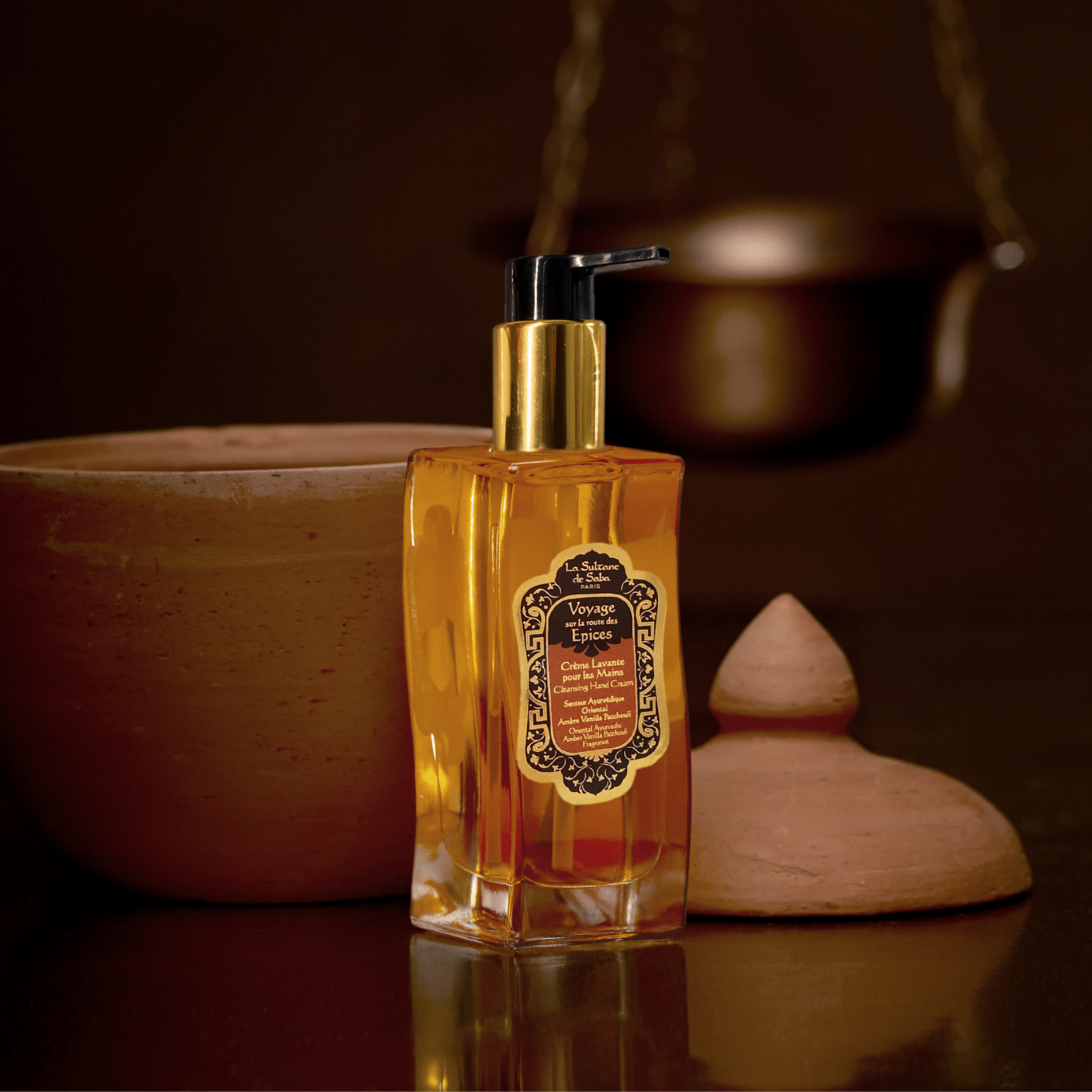 Hand Cleansing Cream - Ayurvedic Treatment Amber Vanilla Patchouli - Journey To The Spices Route