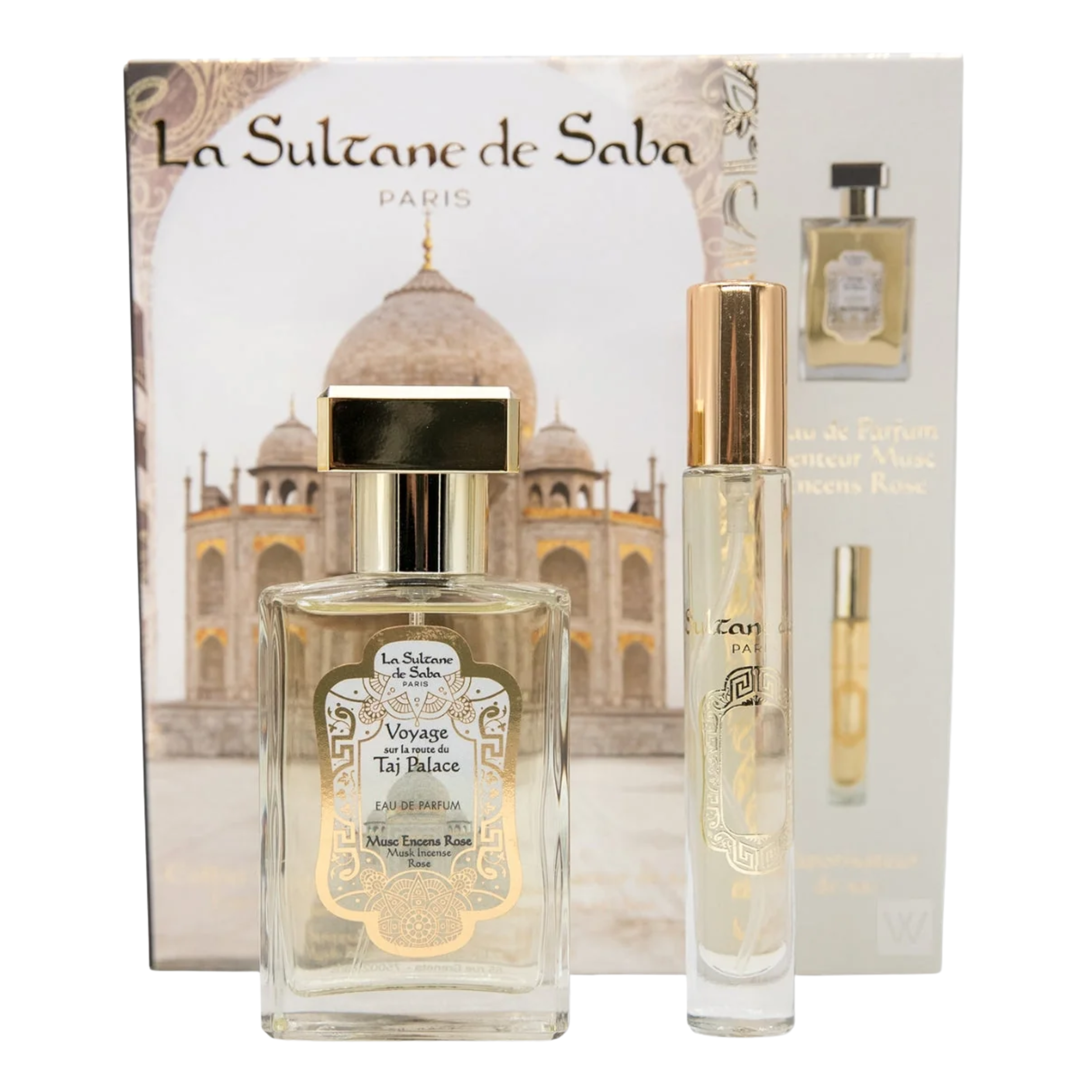 Perfume Gift Set – Rose, Musk & Incense – 50 ml + 10 ml